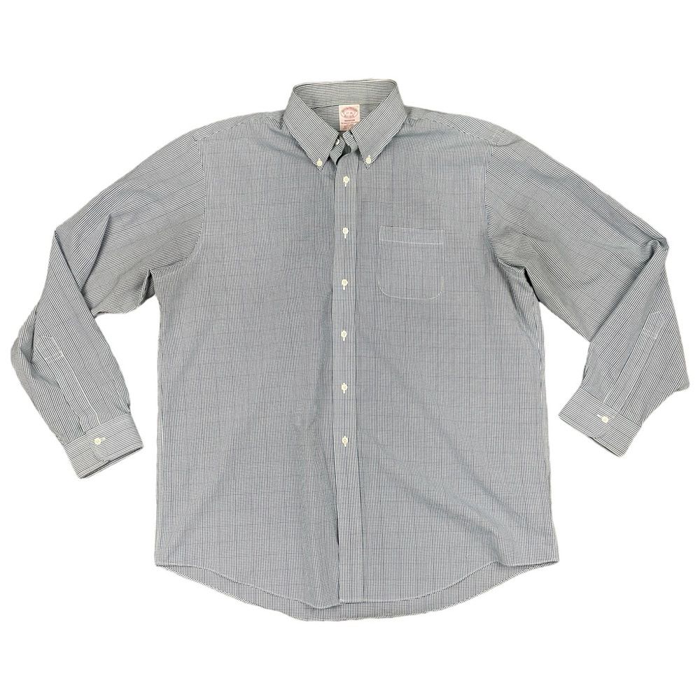 BROOKS BROTHERS Madison Dress Shirt Mens 17 36 Supima Cotton Original Polo Shirt
